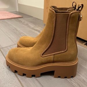 Zara Split Leather Lug Sole boots